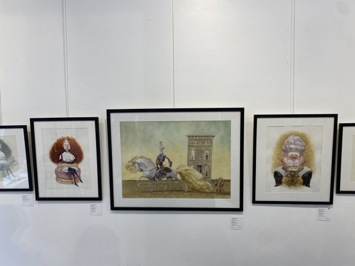 Les personnages de Carter Goodrich à la galerie Daniel Maghen