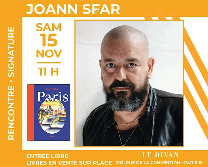 Joann Sfar présente « Paris » à la librairie Le Divan (Paris)