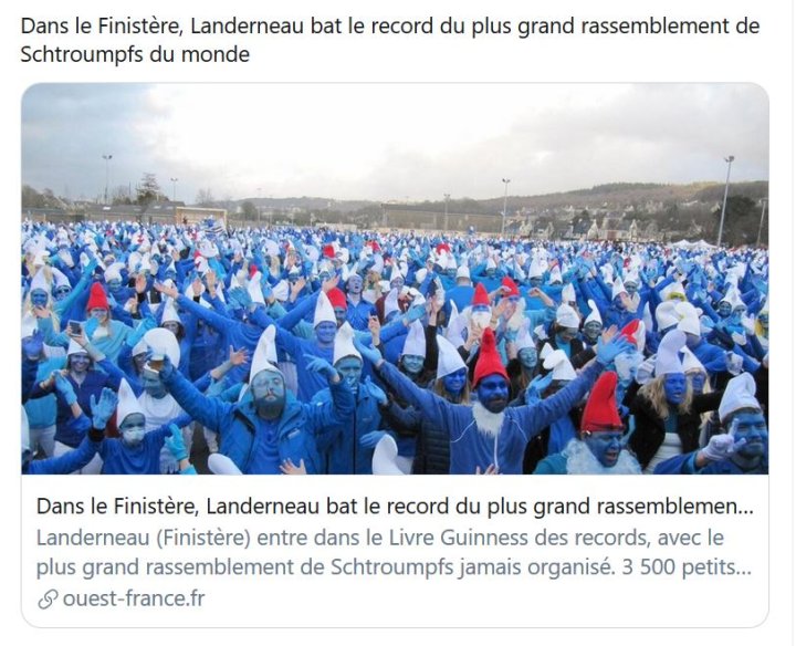 À Landerneau, les Schtroumpfs affrontent le coronavirus