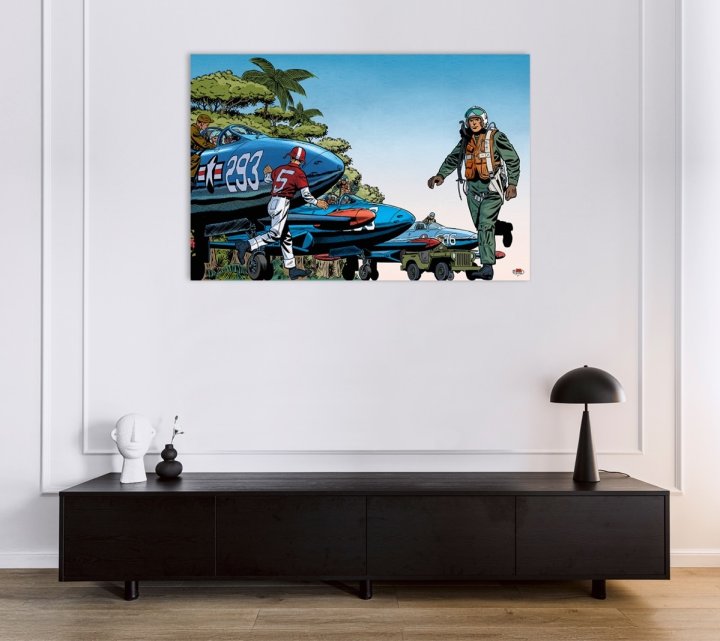 Exposition Art Strips Buck Danny à la Galerie L'Œil Bleu Paris