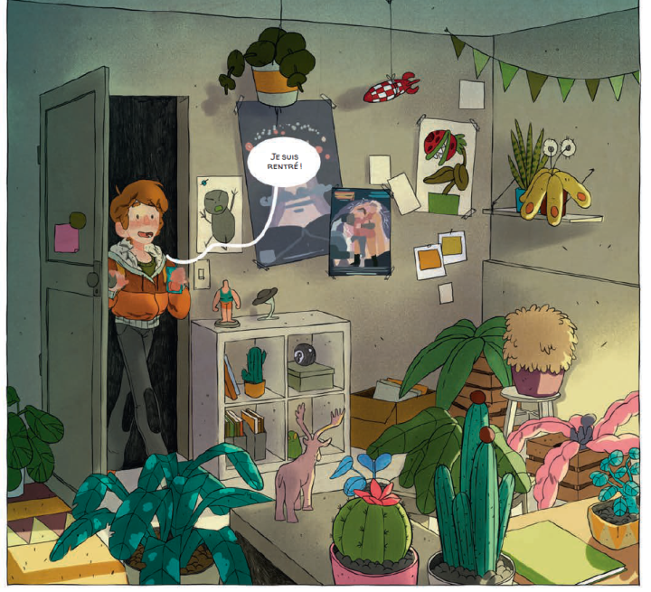 Le refuge de Mike : sa chambre et ses plantes