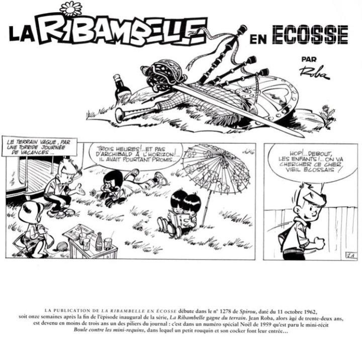 La Ribambelle en Écosse - Par Roba et commenté par Hugues Dayez - Ed. Dupuis / Niffle