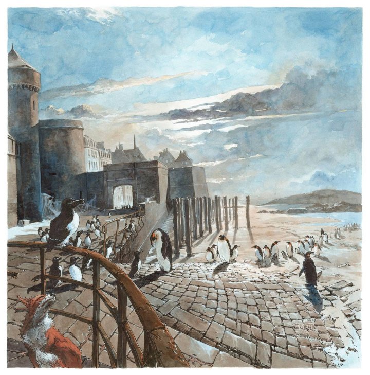 Exposition Guillaume Sorel- Villes d'histoires à la Galerie 9e art (Paris)
