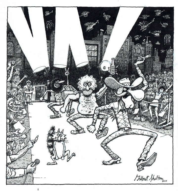 Exposition-vente Gilbert Shelton - Les Freak Brothers - à la la galerie "Comic Art Factory"