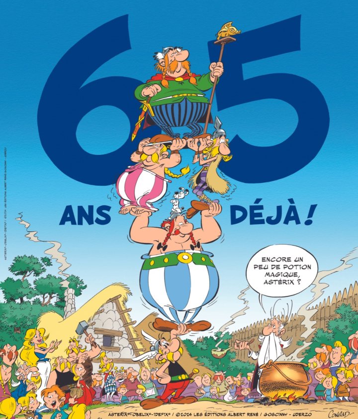 Astérix fête ses 65 ans et ne part pas en retraite, par Toutatis !
