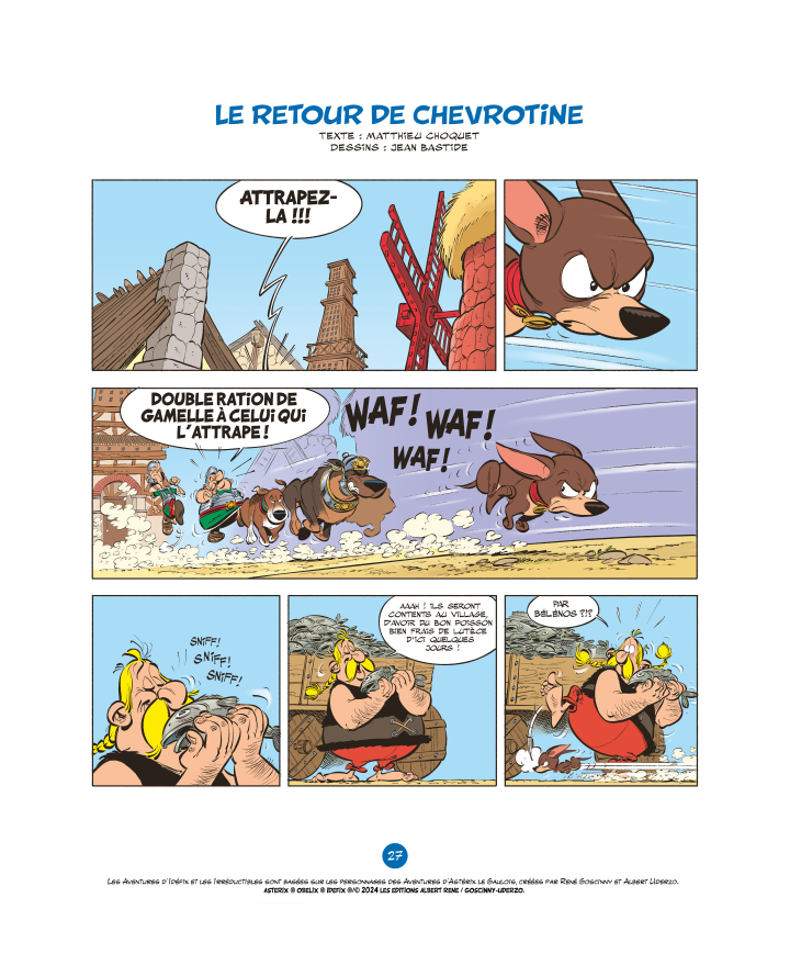 Idéfix et les Irréductibles T. 6, La Forêt Lumière - Par Jean Bastide, Cédric Bacconnier, Matthieu Choquet et Olivier Jean-Marie - Ed. Albert René