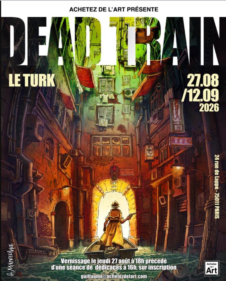 Exposition "Dead Train" de Le Turk à la galerie Achetez de l'Art (Paris)