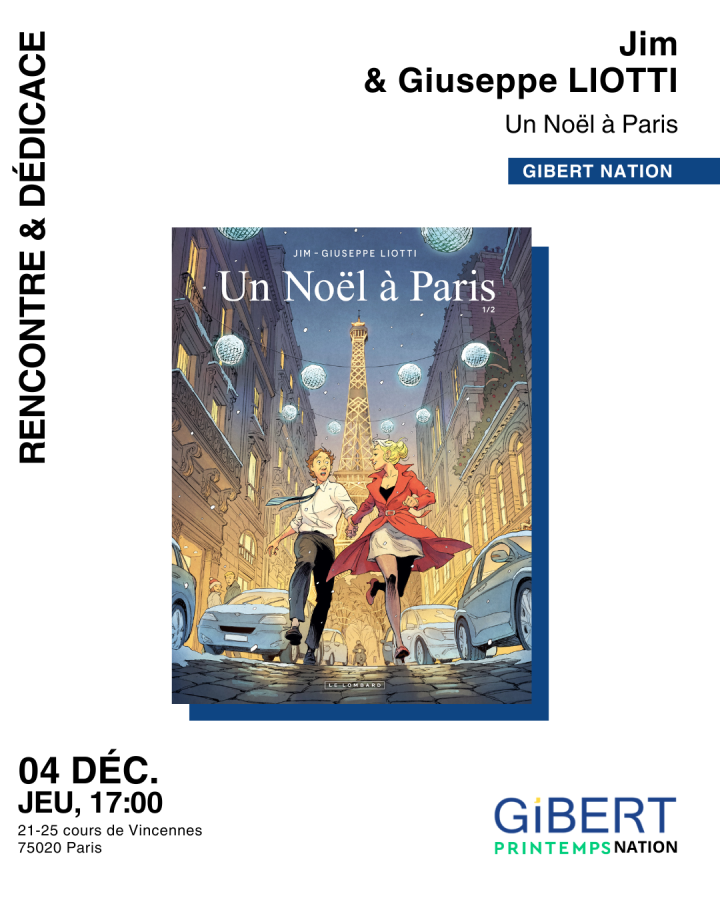 Jim & Giuseppe Liotti signent Un Noël à Paris chez Gibert Nation (Paris)