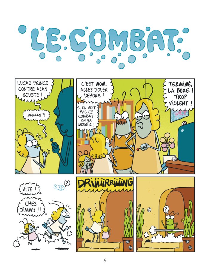 Simone se bastonne, T. 1 : Cartables et crustacés — Par Anne Schumauch et Guillaume Long — Éd. BD Kids