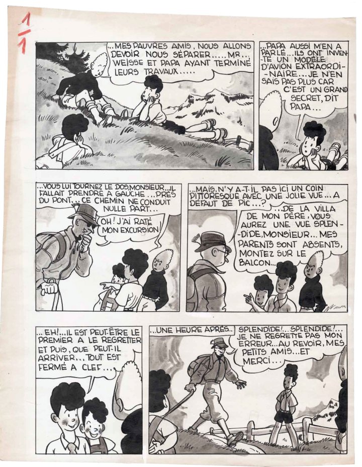Dans la collection des joyaux de Jijé, deux planches inédites publiées après 74 ans !