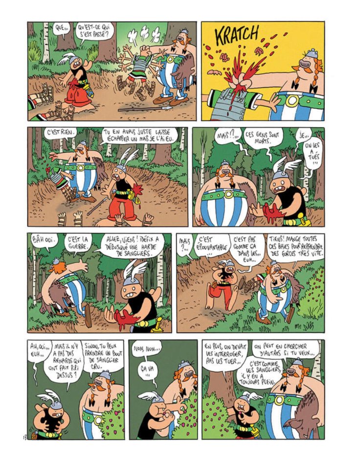 Par Toutatis ! Lewis Trondheim et Lapinot dans une parodie d'Astérix. 