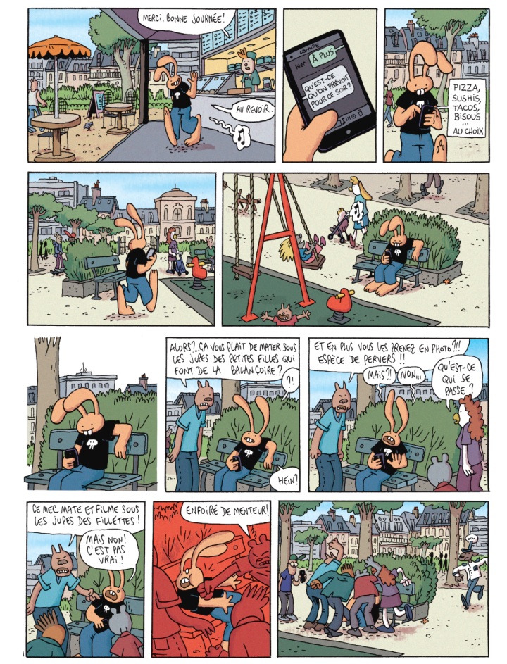 Les Nouvelles aventures de Lapinot T. 5 : "L'Apocalypse joyeuse" de Lewis Trondheim (L'Association) : le ciel leur tombe sur la tête