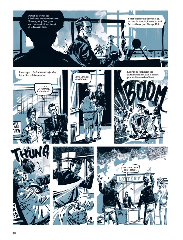 Parker 1969 T. 1 : La Proie - Par Kieran & Doug Headline, d'après le roman de Richard Stark - Dupuis, coll. Aire Noire