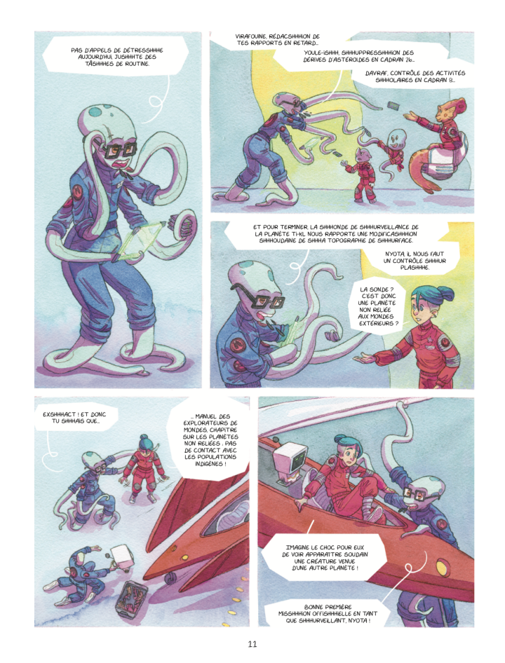 Nyota & les surveillants des étoiles T.2 Tectonique - Par Pierre Joly et Lucile Thibaudier - Ed. Jungle