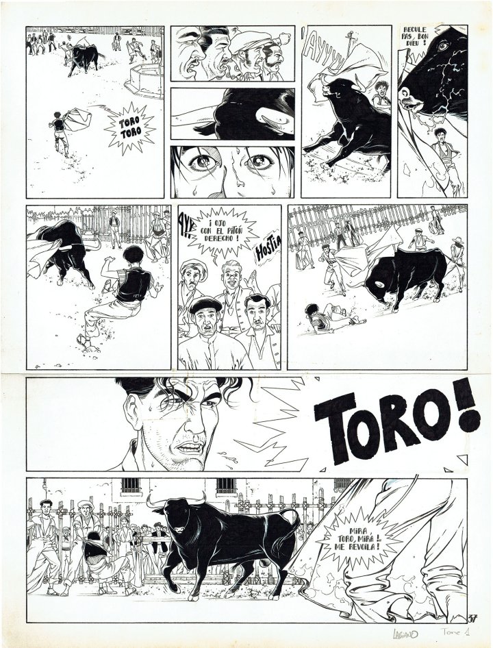 Exposition-vente - Hugues Labiano - à la Galerie de La Bande Dessinée (Bruxelles)