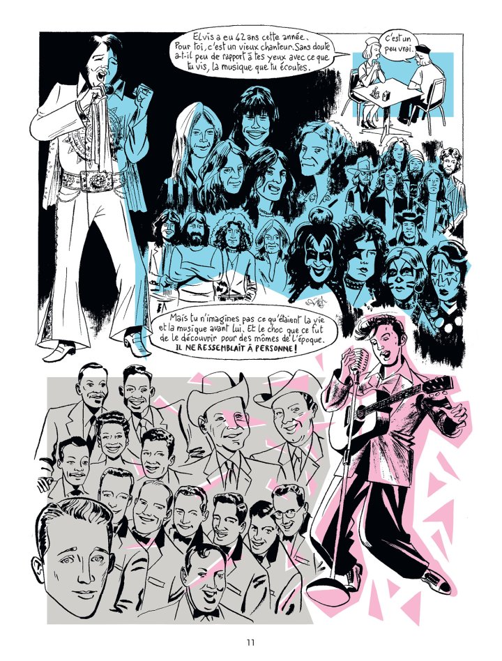 Elvis, Ombre et lumière - Par Kent & Patrick Mahé - Delcourt/Seuil