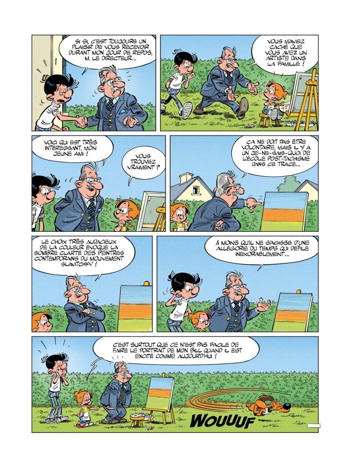 Boule & Bill T. 46 : Peinture à l'os - Par Cazenove & Bastide d'après Roba - Ed. Dargaud