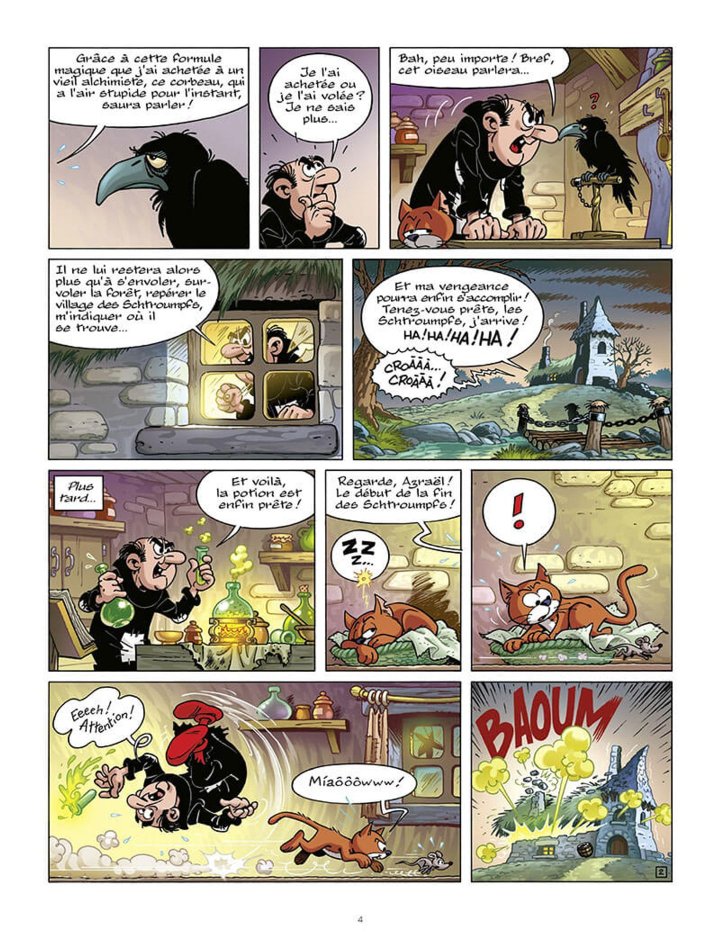 Les Schtroumpfs et le village des filles T. 3 : Le Corbeau - Par Luc Parthoens, Thierry Culliford, Alain Maury et Paolo Maddalani - Le Lombard
