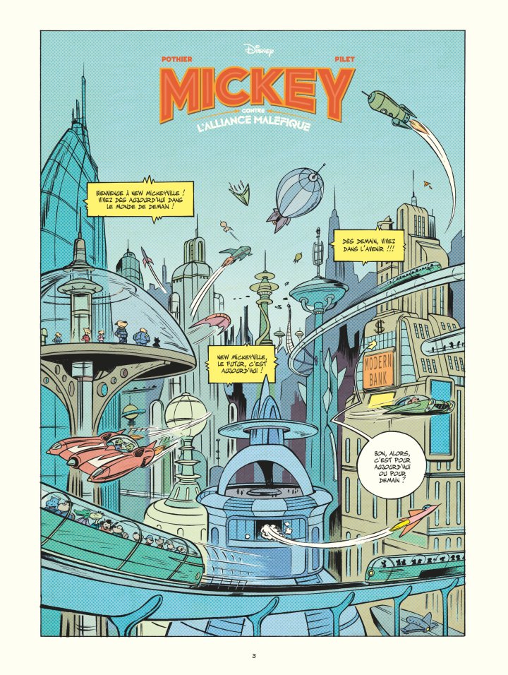 Mickey contre l'Alliance maléfique - Par Nicolas Pothier & Johan Pilet - Ed. Glénat