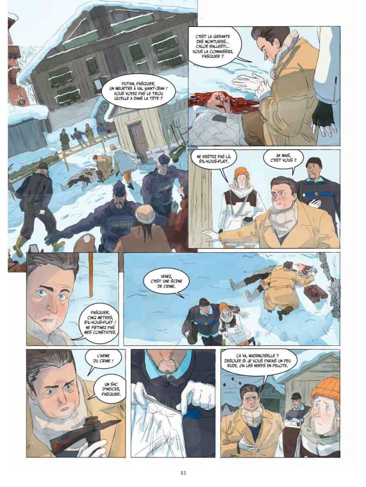 Les Enquêtes de Louise Beauvoir, Neiges mortelles - Par Corgiat, Lecigne & Albanese - Ed. Les Humanoïdes Associés