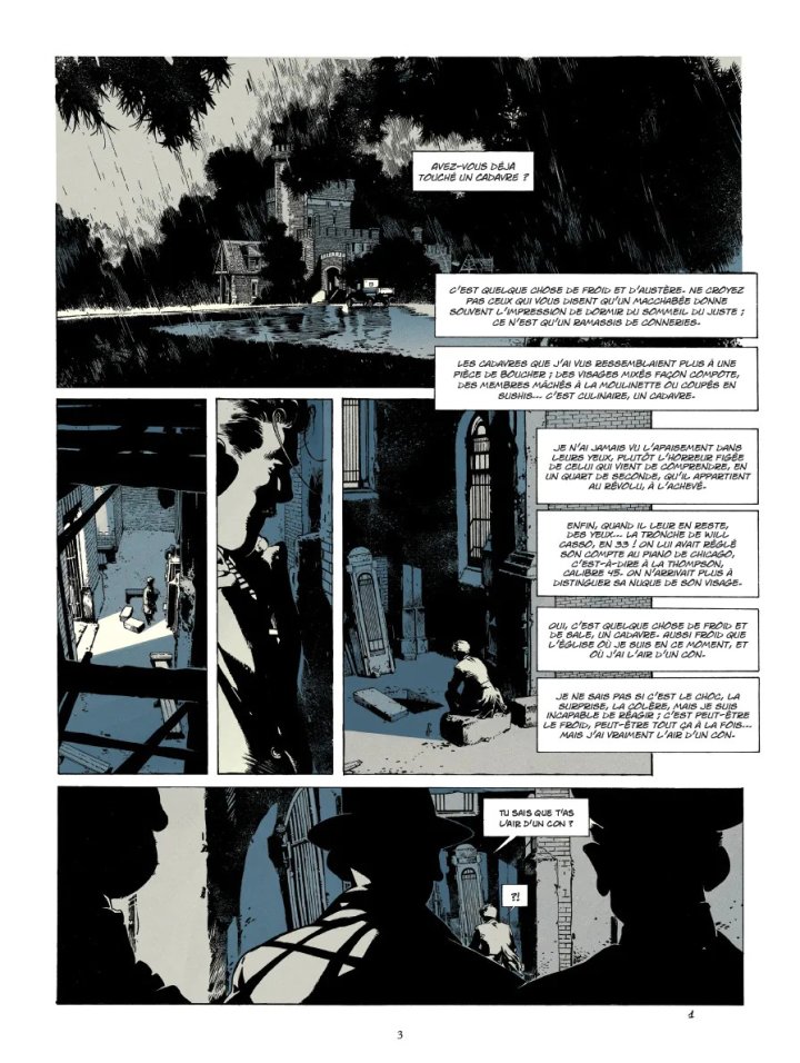 Trois touches de noir T. 1 : Quelque chose de froid – Par Philippe Pelaez & Hugues Labiano – Ed. Glénat