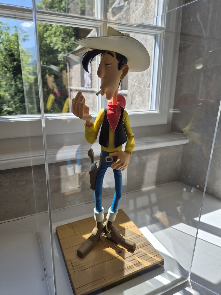 Lucky Luke au château de St-Maurice : un cow-boy solitaire dans les montagnes suisses
