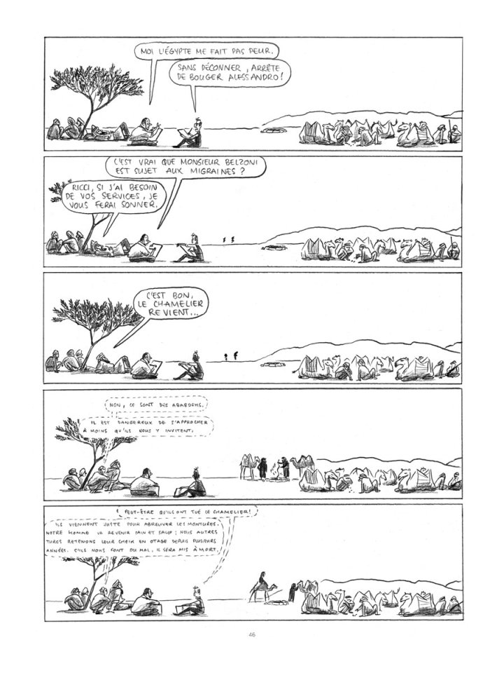 Histoire, aventure et humour : suite et fin des aventures égyptiennes de Belzoni chez Flblb