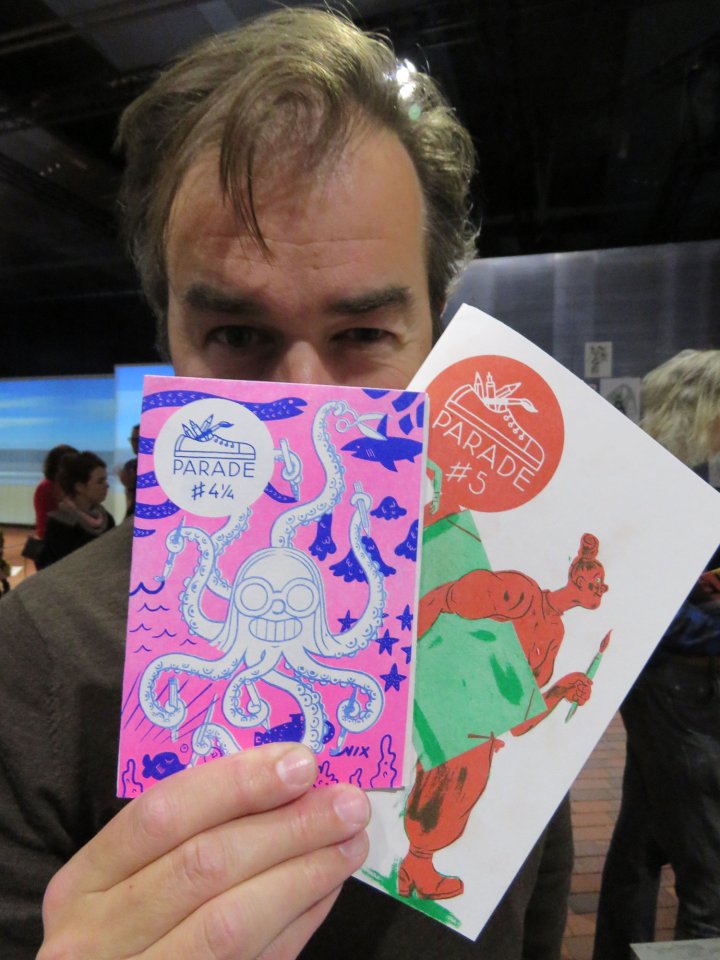 Foire du Livre de Francfort 2016 : les souverains belges et hollandais rendent visite aux auteurs de BD.