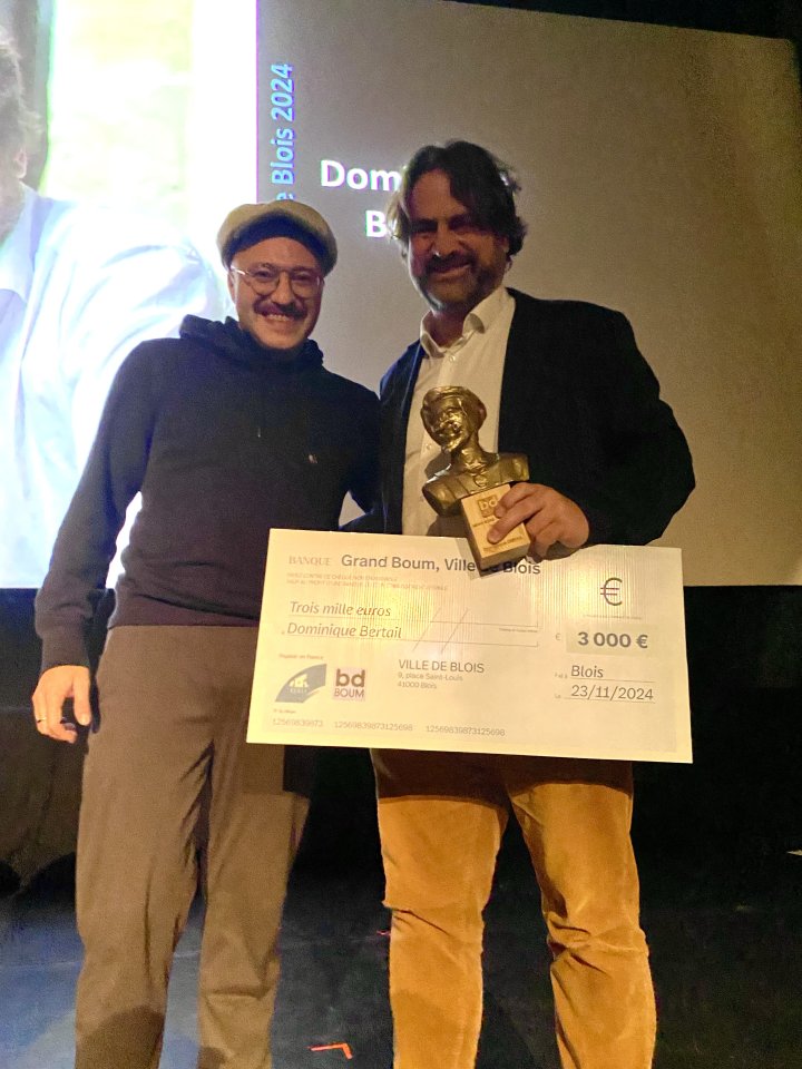 Dominique Bertail, Grand Boum de Blois 2024 et Jean-David Morvan, Prix Lob du scénario