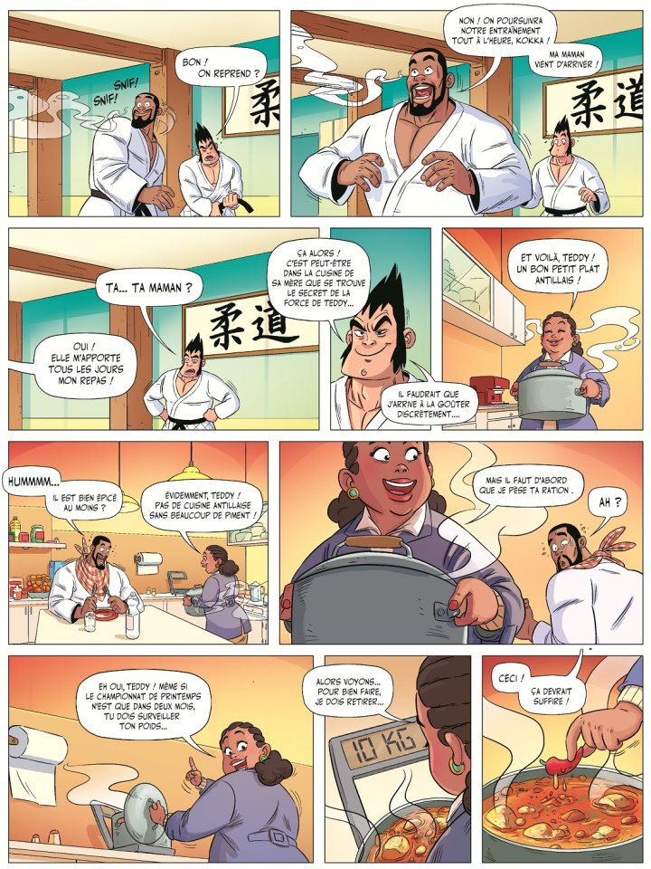 Les aventures du champion Teddy Riner en bande dessinée !