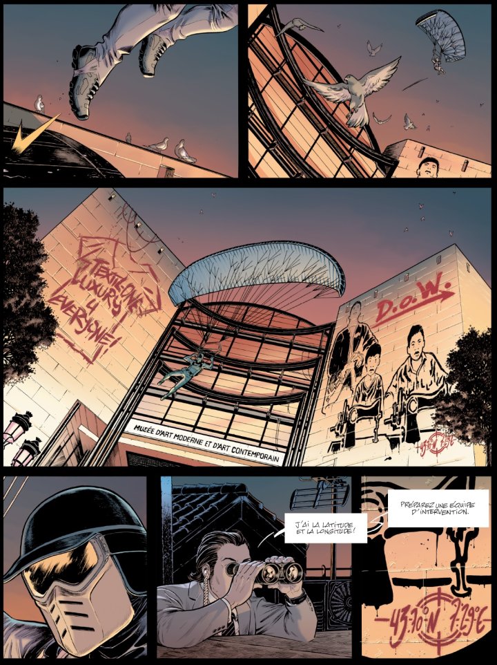 "D.O.W." : le nouveau justicier-graffeur de Dupuis