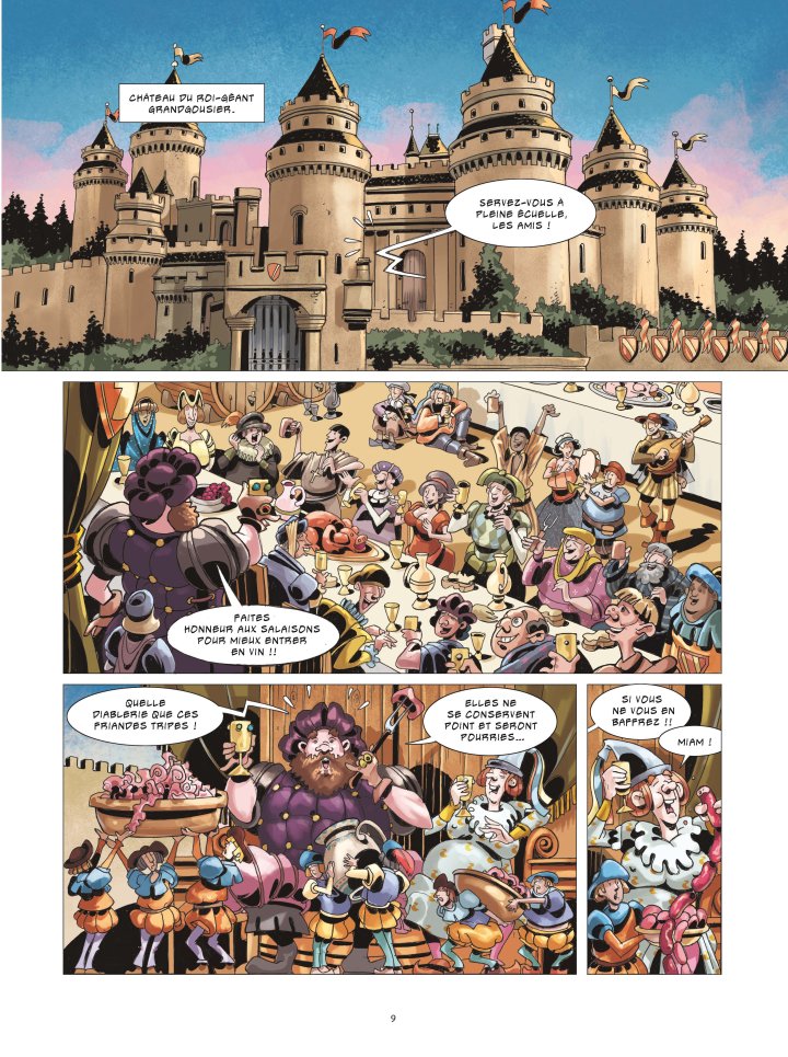 Gargantua en BD d'aprés Rabelais