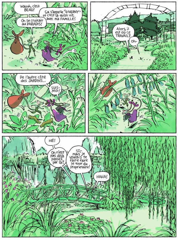 Musnet, la souris de Monet, qui voulait peindre comme le grand maître
