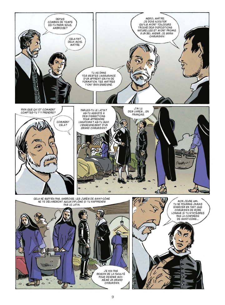Ambroise Paré - Par Jean-Noël Fabiani-Salmon, Pierre Boisserie et Vincent Wagner - Les Arènes BD