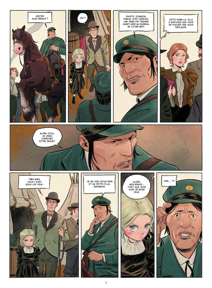 La Petite Fille et le postman- Par Bertrand Galic & Roger Vidal - Ed. Vents d'ouest