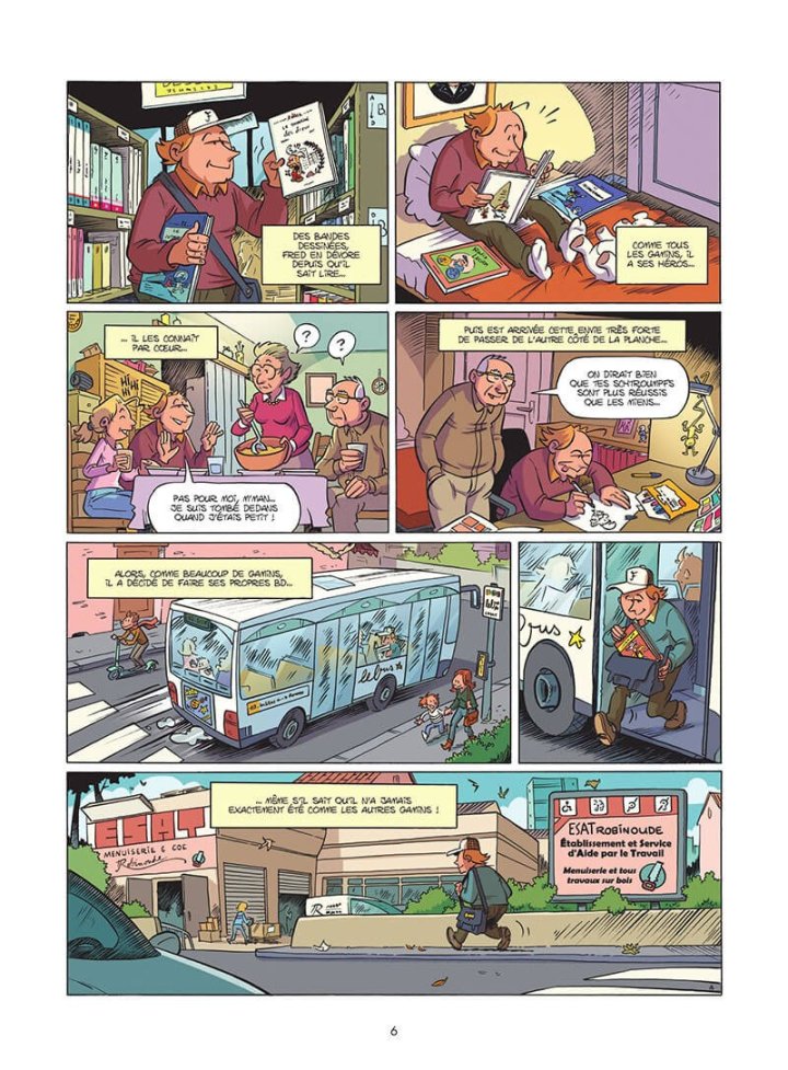 Fred, le handicap n'empêche pas le talent - Par Cazenove, Madé, Pilau et Domas - Editions Bamboo