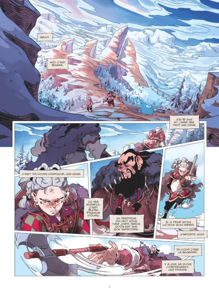 Skara, chasseuse de monstres T.1 Les portes d'Odin - Par Le Gris & Depedri - Ed. Glénat 