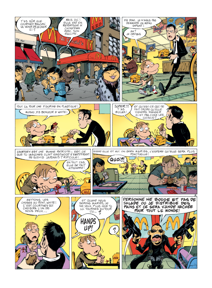 Spoon & White, T. 3 : "Cop Mic Mac" — par Simon Léturgie, Jean Léturgie et Yann — Éd. Bamboo éditions