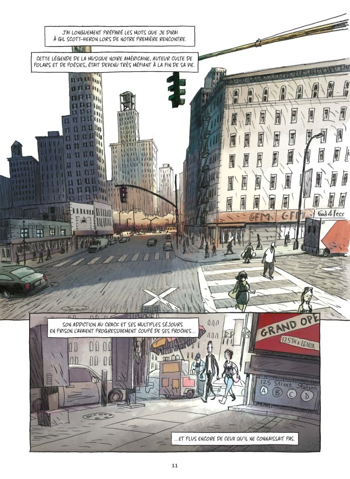 À la recherche de Gil Scott-Heron – Par Thomas Mauceri et Seb Piquet – Les Arènes BD