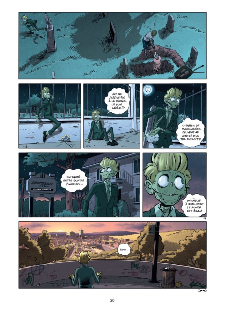 Mort et déterré T. 1 : Un Cadavre en cavale - Par Boisvert & Colpron - Dupuis
