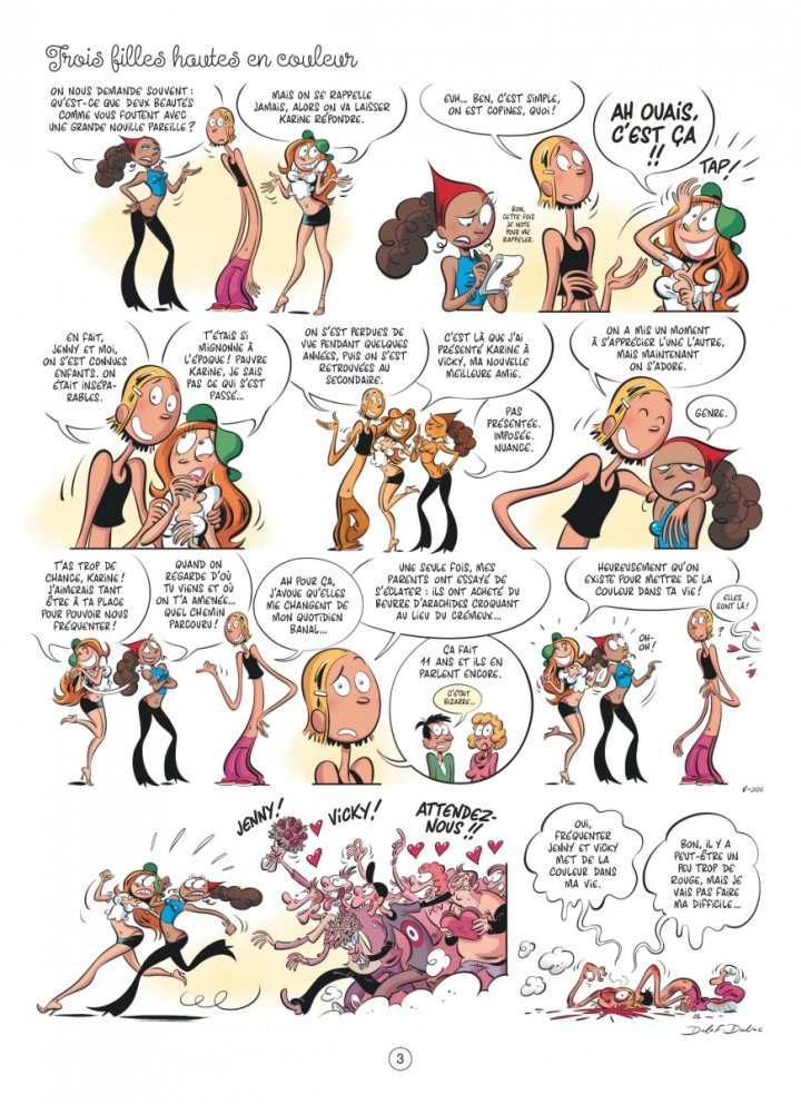 Les Vacheries des Nombrils T. 1 : Vachement copines - Par Delaf & Dubuc - Dupuis