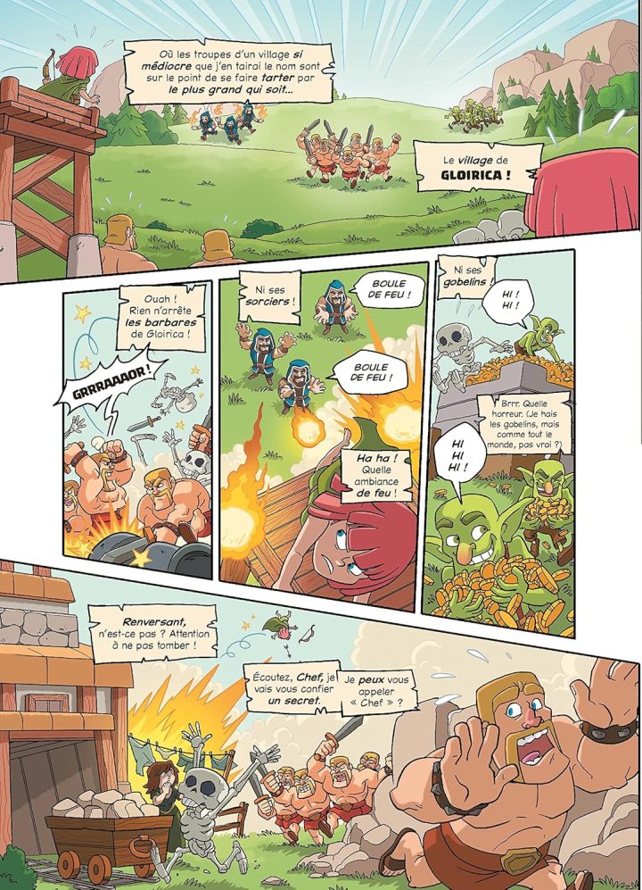 Les légendes de Clash T. 1, adaptation BD du jeu mobile phénomène !
