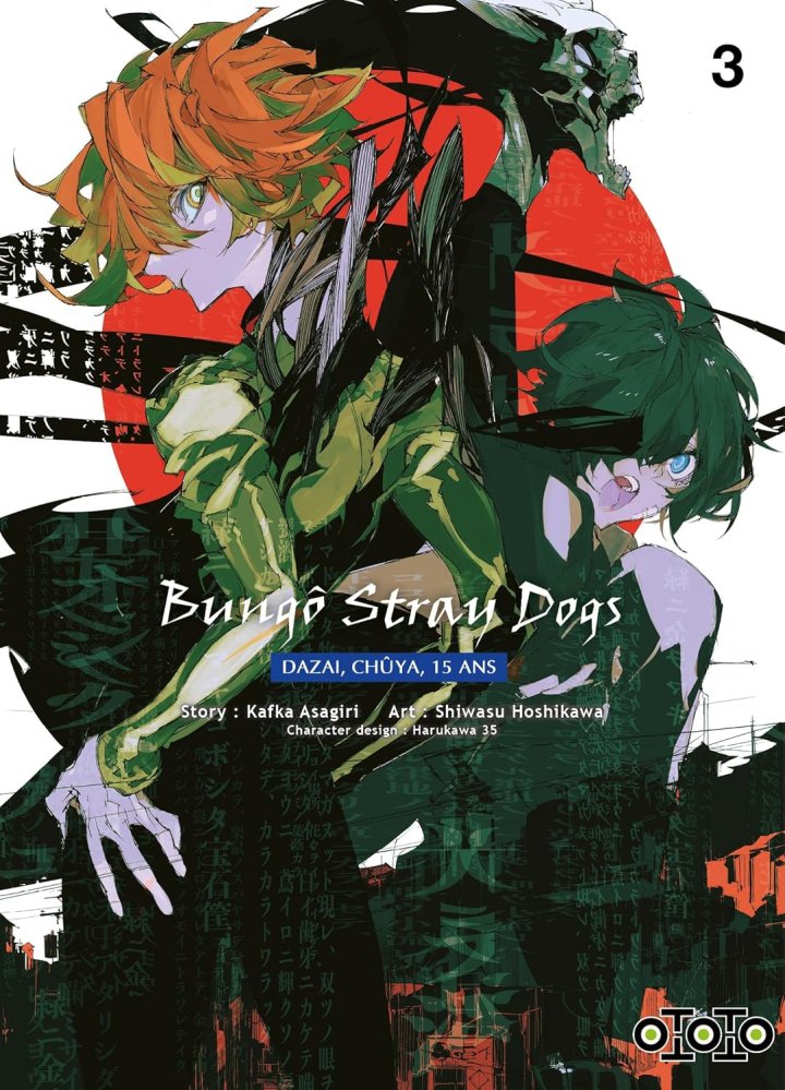 Bungô Stray Dogs - Dazai, Chûya, 15 ans T. 3 & T. 4 - Par Kafka Asagiri & Shiwasu Hoshikawa - Ototo
