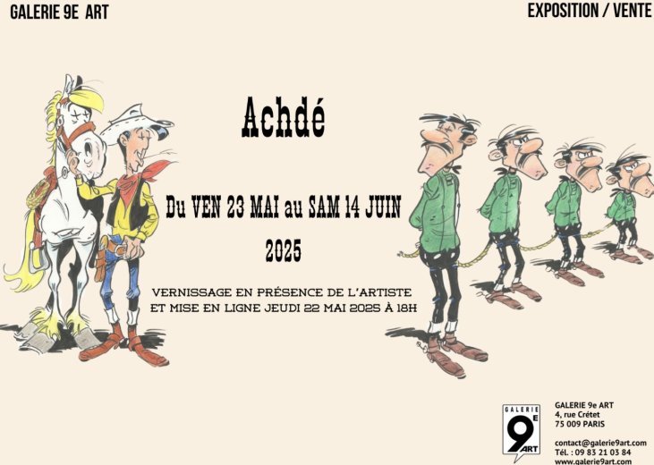 Exposition Achdé à la Galerie 9e Art (Paris)