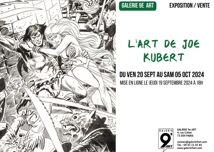 L'art de Joe Kubert à la Galerie du 9e Art (Paris)