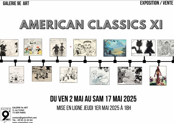 Exposition American Classics XI à la Galerie 9e Art (Paris)