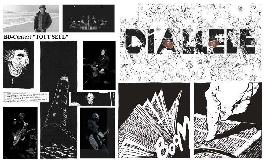 BD Concert Diallèle » Tout seul « , d'après l'ouvrage en bande dessinée de Chabouté