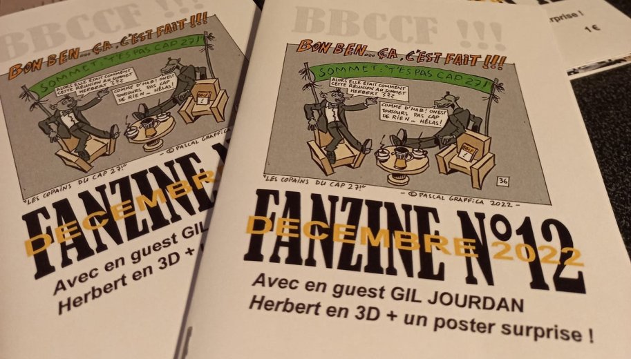 Bon ben ça c'est fait ! 12e pour le fanzine BBCCF