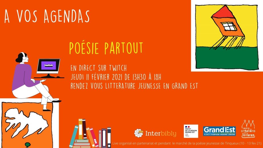 Poésie Partout dans le Grand Est (sur Twitch)